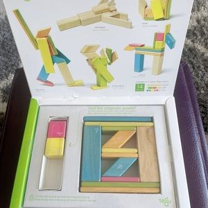Pre-owned Tegu magnetic wooden blocks